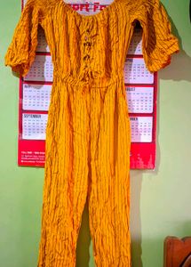 Yellow Jumpsuits For Girls.
