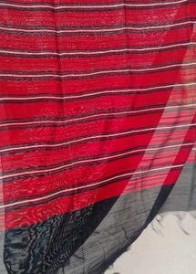 Red &amp; Black Striped Scarf