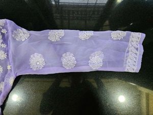 Lavender Chikankari Kurta