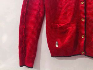 Red Hush Puppies Cardigan