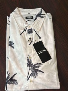 SHEIN New With  Tag Palm Print Shirt