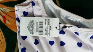 Cute Heart Print Skater Dress