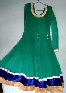 Heavy Bead Worked Anarkali Set