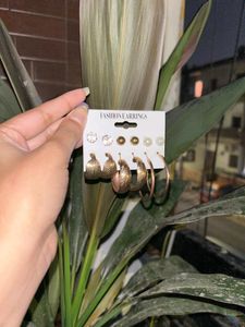Golden Hoops And Studs