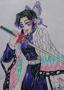 anime artwork of shinobu kocho