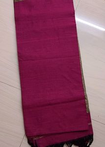 Soft Khadi Saree Pink