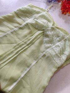Green Lace Corset Top