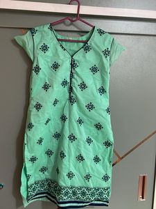 Ethnic Green Printed Kurta