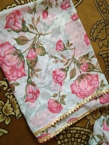 Anarkali Flower Print Suit