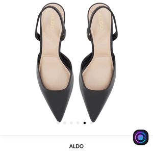 ALDO Black Sling Back Heels