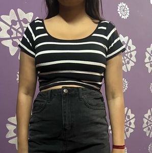 Striped Crop Top