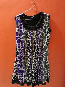 Polka Dot Sleeveless Dress