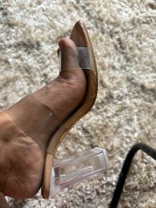 Clear Strap Heels