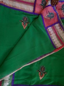 Chiffon Fabric And Net Ki Sundar Sadi