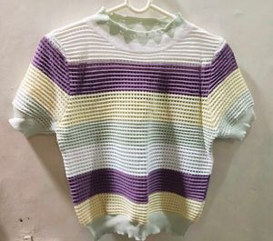 Striped Knit Top