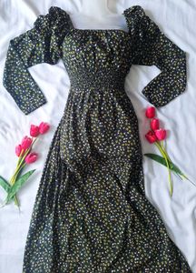 Floral Maxi Slit Dress