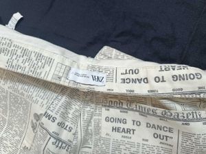 jeans Zara Newspaper Print