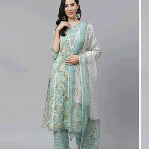 YURIS 3 PIECE PURE COTTON FABRIC PAKISTANI DRESS