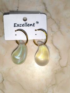 TRANSPARENT SHINY EARRINGS