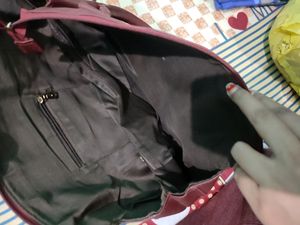 Girls Maroon Shoulder Bag