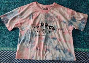 PINK &amp; BLUE TIE DYE T-SHIRT