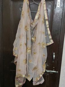 Purple Embroidered Kurta salwar and dupatta