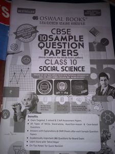 CBSE Class 10th Social Science Oswal Sample Paper.