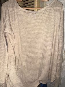 Cozy Beige Knit Sweater