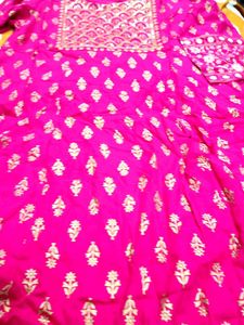 Long Stitched Flock Anarkali
