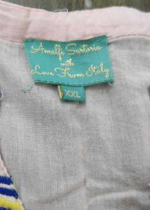 Embroidered indo-western dress