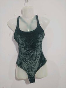 BLACK VELVET BODYSUIT