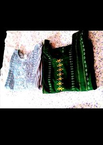 2handloom  Kurtawith Free New Saree
