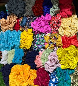 Large Scrunchies (Assorted Pack Of 10)