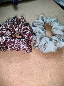 2 Scrunchies At 99/-. 🤩