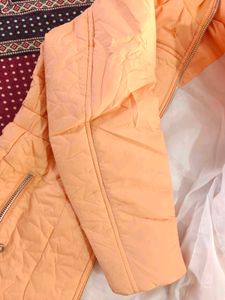 Peach Quilted Jacket