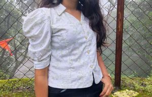 Floral Print Button-Down Top