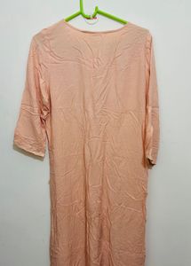 Anarkali Peach Kurta