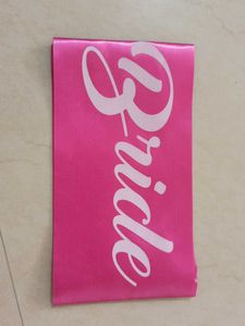 New Pink Bride Sash