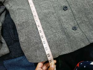 🇳🇿💫🎀Elegant Grey Herringbone Blazer