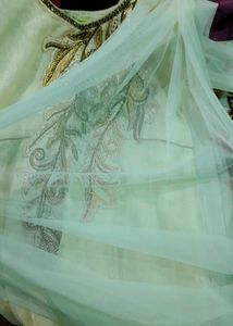 New Off-white Net Gown Anarkali