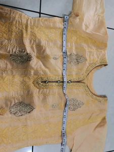 Elegant Yellow Kurta Set For Haldi