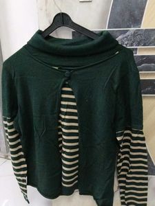 Green Turtleneck Sweater
