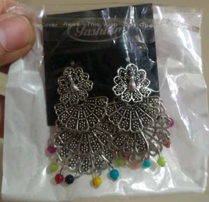 Peacock Drop Earrings