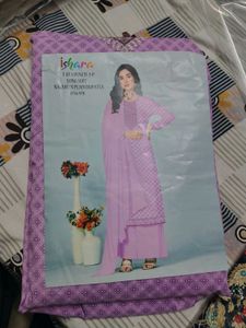 Elegant Lavender Dress Material