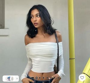 White off shoulder top