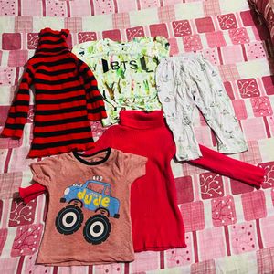 Kids Clothing Bundle: Shirts, Pants, Turtlenecks