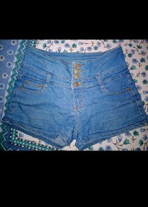 Blue Denim Shorts For Women ✨✨💖