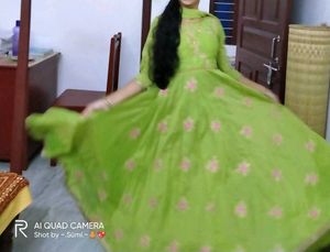 Long Ethnic Gown..💚💚💚
