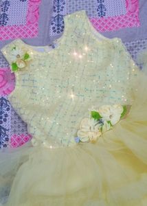 Cute Yellow Party Dress