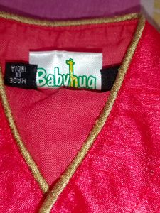 Pink &amp; Golder Kurta Set